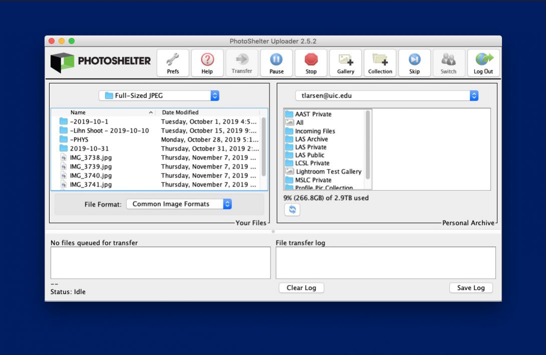 PhotoShelter Desktop Uploader App